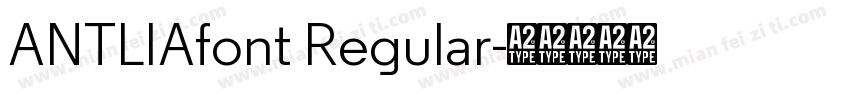 ANTLIAfont Regular字体转换